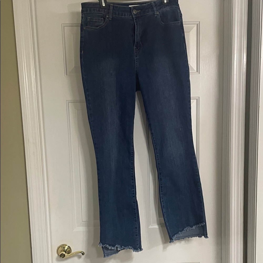 CHARLIE B Dark Indigo Straight-Leg Jeans